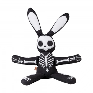 brinquedo temático de halloween em formato de esqueleto de coelho